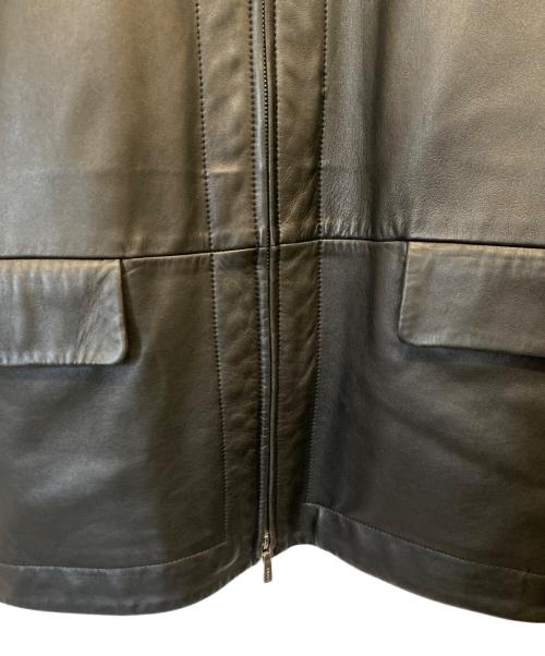 LOEWE（ロエベ）LOEWE (ロエベ) レザージャケット ブラック サイズ:42の古着・服飾アイテム