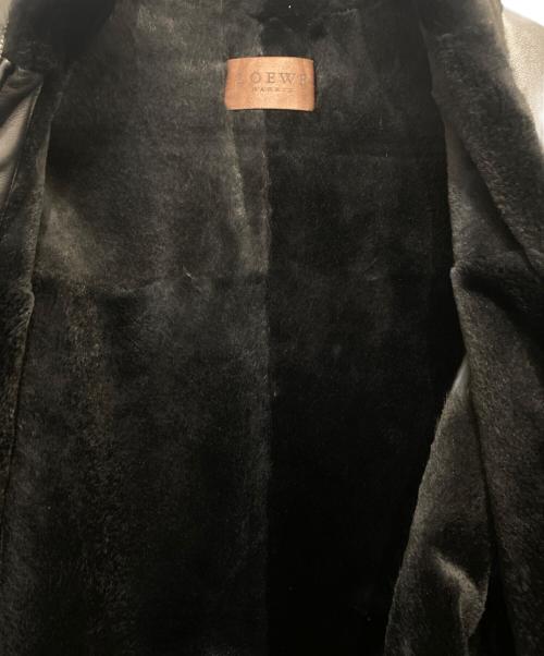 LOEWE（ロエベ）LOEWE (ロエベ) レザージャケット ブラック サイズ:42の古着・服飾アイテム
