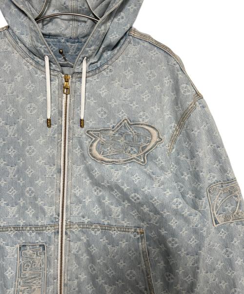 LOUIS VUITTON（ルイ ヴィトン）LOUIS VUITTON (ルイ ヴィトン) NBA (エヌビーエー) NBA Monogram Denim Hooded Blouson サイズ:46の古着・服飾アイテム