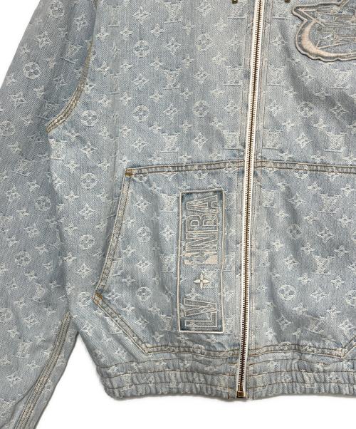 LOUIS VUITTON（ルイ ヴィトン）LOUIS VUITTON (ルイ ヴィトン) NBA (エヌビーエー) NBA Monogram Denim Hooded Blouson サイズ:46の古着・服飾アイテム