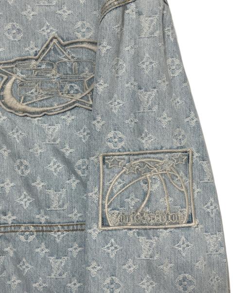 LOUIS VUITTON（ルイ ヴィトン）LOUIS VUITTON (ルイ ヴィトン) NBA (エヌビーエー) NBA Monogram Denim Hooded Blouson サイズ:46の古着・服飾アイテム