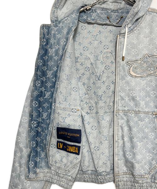 LOUIS VUITTON（ルイ ヴィトン）LOUIS VUITTON (ルイ ヴィトン) NBA (エヌビーエー) NBA Monogram Denim Hooded Blouson サイズ:46の古着・服飾アイテム