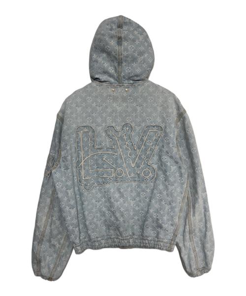 LOUIS VUITTON（ルイ ヴィトン）LOUIS VUITTON (ルイ ヴィトン) NBA (エヌビーエー) NBA Monogram Denim Hooded Blouson サイズ:46の古着・服飾アイテム