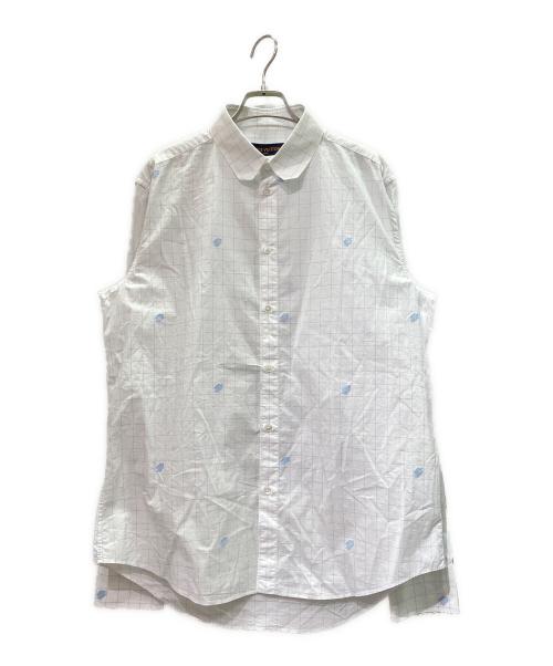 LOUIS VUITTON（ルイ ヴィトン）LOUIS VUITTON (ルイ ヴィトン) ウィンドウペンチェックシャツ ホワイト サイズ:Lの古着・服飾アイテム