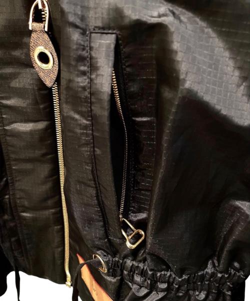 LOUIS VUITTON（ルイ ヴィトン）LOUIS VUITTON (ルイ ヴィトン) ペプラムウエストリップストップジャケット ブラック サイズ:38の古着・服飾アイテム