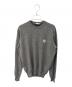 MONCLER（モンクレール）の古着「ロゴワッペンニット」｜グレー