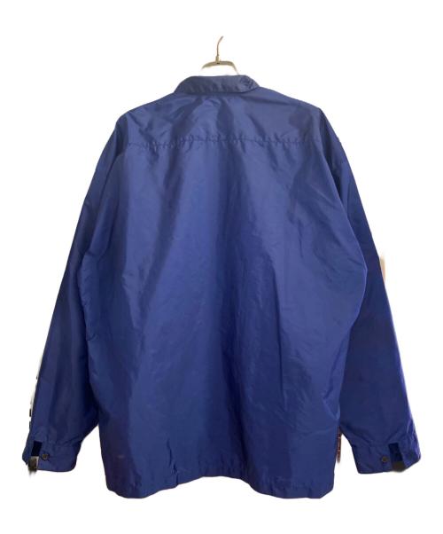 PRADA（プラダ）PRADA (プラダ) ロゴプレートナイロンジャケット ブルー サイズ:Mの古着・服飾アイテム