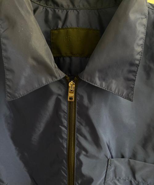 PRADA（プラダ）PRADA (プラダ) ロゴプレートナイロンジャケット ブルー サイズ:Mの古着・服飾アイテム