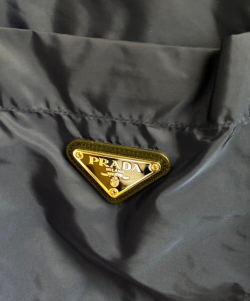 PRADA（プラダ）PRADA (プラダ) ロゴプレートナイロンジャケット ブルー サイズ:Mの古着・服飾アイテム