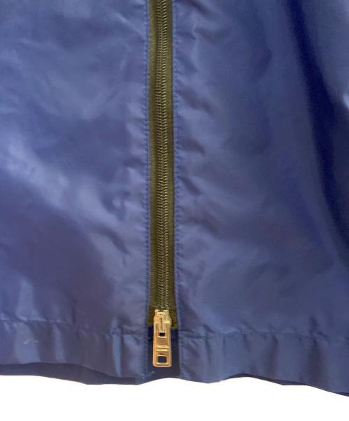 PRADA（プラダ）PRADA (プラダ) ロゴプレートナイロンジャケット ブルー サイズ:Mの古着・服飾アイテム