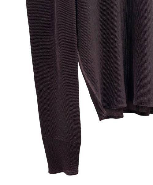 PLEATS PLEASE（プリーツプリーズ）PLEATS PLEASE (プリーツプリーズ) プリーツカットソー ブラウン サイズ:3の古着・服飾アイテム