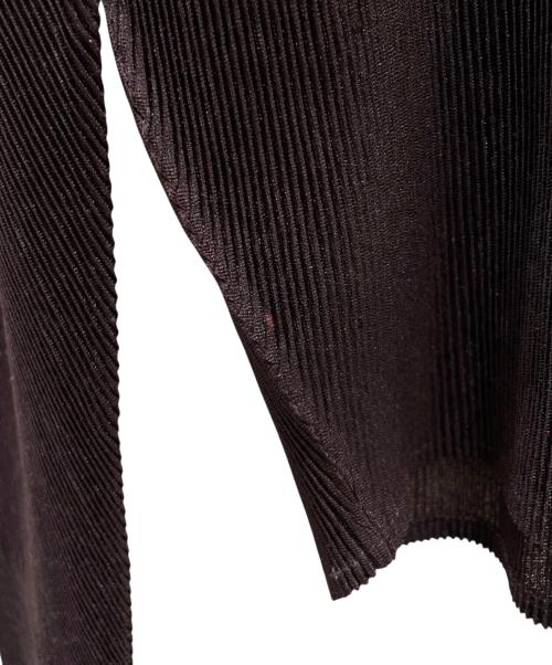 PLEATS PLEASE（プリーツプリーズ）PLEATS PLEASE (プリーツプリーズ) プリーツカットソー ブラウン サイズ:3の古着・服飾アイテム