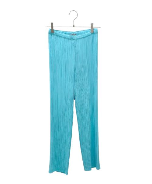 ISSEY MIYAKE（イッセイミヤケ）ISSEY MIYAKE (イッセイミヤケ) プリーツパンツ スカイブルー サイズ:2の古着・服飾アイテム