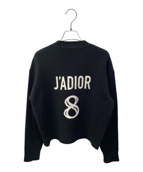 Christian Dior（クリスチャン ディオール）Christian Dior (クリスチャン ディオール) J'ADIOR 8 ロゴカシミヤ混ニット ブラック サイズ:36の古着・服飾アイテム