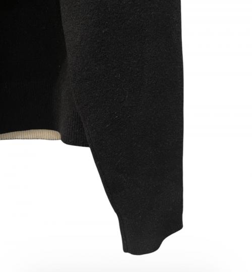 Christian Dior（クリスチャン ディオール）Christian Dior (クリスチャン ディオール) J'ADIOR 8 ロゴカシミヤ混ニット ブラック サイズ:36の古着・服飾アイテム