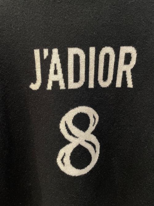 Christian Dior（クリスチャン ディオール）Christian Dior (クリスチャン ディオール) J'ADIOR 8 ロゴカシミヤ混ニット ブラック サイズ:36の古着・服飾アイテム