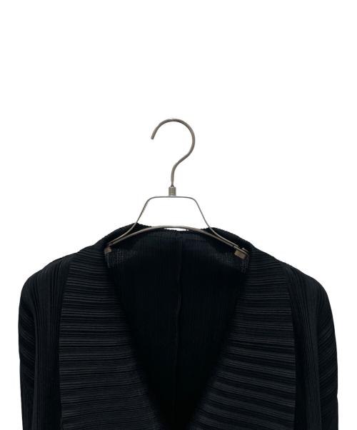 PLEATS PLEASE（プリーツプリーズ）PLEATS PLEASE (プリーツプリーズ) プリーツカーディガン ブラック サイズ:3の古着・服飾アイテム