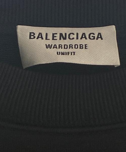 BALENCIAGA（バレンシアガ）BALENCIAGA (バレンシアガ) REGULAR FIT SWEATSHIRT  ブラック サイズ:XXSの古着・服飾アイテム