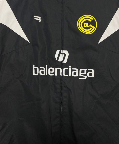 BALENCIAGA（バレンシアガ）BALENCIAGA (バレンシアガ) ナンバリングサッカートラックジャケットブルゾン ブラック サイズ:46の古着・服飾アイテム