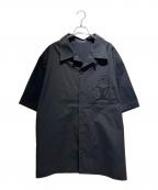 LOUIS VUITTONルイ ヴィトン）の古着「25SS Embroidered Short Sleeve Cotton Shirt エンブロイダリーショートスリーブシャツ/RM251M AS1 HSS73W」｜ブラック