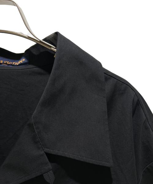 LOUIS VUITTON（ルイ ヴィトン）LOUIS VUITTON (ルイ ヴィトン) 25SS Embroidered Short Sleeve Cotton Shirt エンブロイダリーショートスリーブシャツ/RM251M AS1 HSS73W ブラック サイズ:XXLの古着・服飾アイテム