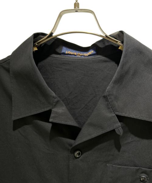 LOUIS VUITTON（ルイ ヴィトン）LOUIS VUITTON (ルイ ヴィトン) 25SS Embroidered Short Sleeve Cotton Shirt エンブロイダリーショートスリーブシャツ/RM251M AS1 HSS73W ブラック サイズ:XXLの古着・服飾アイテム