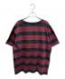 CELINE (セリーヌ) トリオンフ刺繍ラージボーダー Tシャツ ボルドー×ネイビー サイズ:XXL：45000円