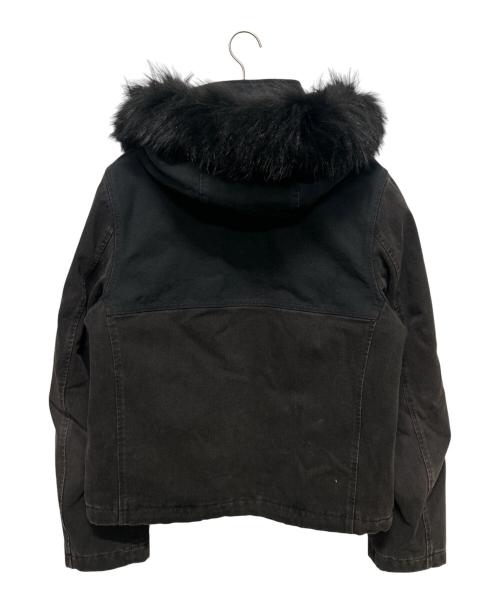 LOUIS VUITTON（ルイ ヴィトン）LOUIS VUITTON (ルイ ヴィトン) モノグラム ファージップアップデニムジャケット ブラック サイズ:48の古着・服飾アイテム