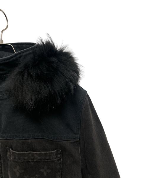 LOUIS VUITTON（ルイ ヴィトン）LOUIS VUITTON (ルイ ヴィトン) モノグラム ファージップアップデニムジャケット ブラック サイズ:48の古着・服飾アイテム