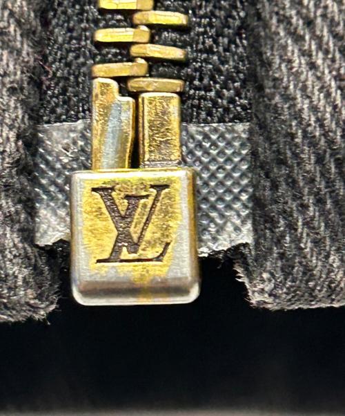 LOUIS VUITTON（ルイ ヴィトン）LOUIS VUITTON (ルイ ヴィトン) モノグラム ファージップアップデニムジャケット ブラック サイズ:48の古着・服飾アイテム