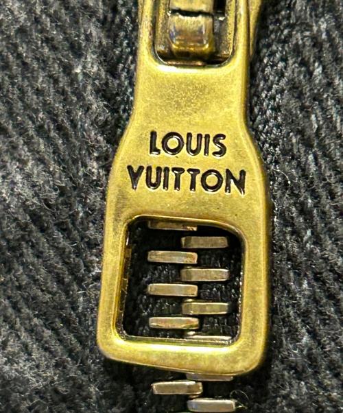 LOUIS VUITTON（ルイ ヴィトン）LOUIS VUITTON (ルイ ヴィトン) モノグラム ファージップアップデニムジャケット ブラック サイズ:48の古着・服飾アイテム