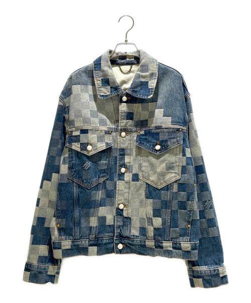LOUIS VUITTON（ルイ ヴィトン）LOUIS VUITTON (ルイ ヴィトン) ダミエクラシックデニムジャケット インディゴ サイズ:46の古着・服飾アイテム