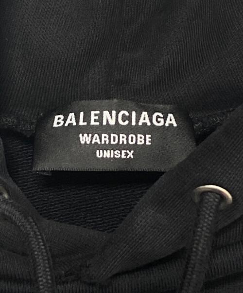 BALENCIAGA（バレンシアガ）BALENCIAGA (バレンシアガ) ロゴパーカー ブラック サイズ:Sの古着・服飾アイテム