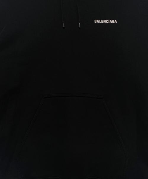 BALENCIAGA（バレンシアガ）BALENCIAGA (バレンシアガ) ロゴパーカー ブラック サイズ:Sの古着・服飾アイテム