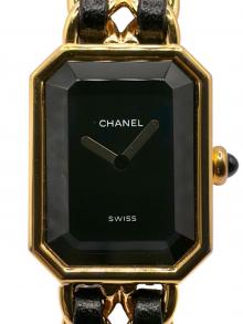 CHANEL（シャネル）の古着「Premiere S プルミエール S Ref.H0001 20mm 黒文字盤」｜ブラックダイヤル