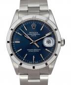 ROLEXロレックス）の古着「Oyster Perpetual Date 34 オイスターパーペチュアルデイト 34mm Ref.15210 青文字盤」｜青文字盤