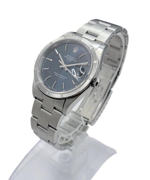 ROLEX（ロレックス）ROLEX (ロレックス) Oyster Perpetual Date 34 オイスターパーペチュアルデイト 34mm Ref.15210 青文字盤 青文字盤 サイズ:34mm/19cmの古着・服飾アイテム