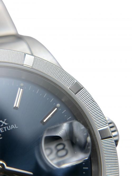 ROLEX（ロレックス）ROLEX (ロレックス) Oyster Perpetual Date 34 オイスターパーペチュアルデイト 34mm Ref.15210 青文字盤 青文字盤 サイズ:34mm/19cmの古着・服飾アイテム