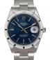 ROLEX（ロレックス）の古着「Oyster Perpetual Date 34 オイスターパーペチュアルデイト 34mm Ref.15210 青文字盤」｜青文字盤