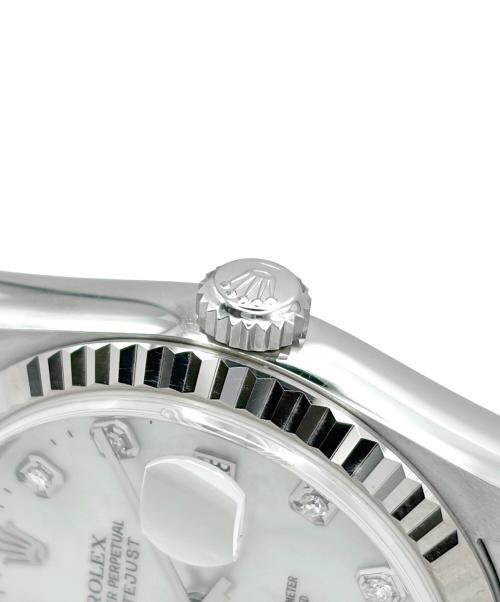 ROLEX（ロレックス）ROLEX (ロレックス) Datejust 36 デイトジャスト36 Ref.16234G 36mm  ホワイトシェル文字盤 10Pダイヤモンド ホワイトシェル文字盤 サイズ:36mm/20cmの古着・服飾アイテム
