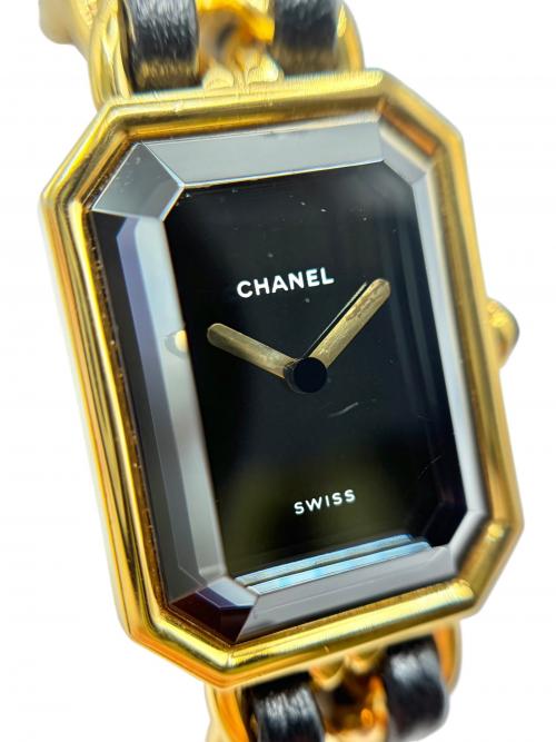 CHANEL（シャネル）CHANEL (シャネル) プルミエールM ブラックダイヤル サイズ:M/26mm/15cmの古着・服飾アイテム