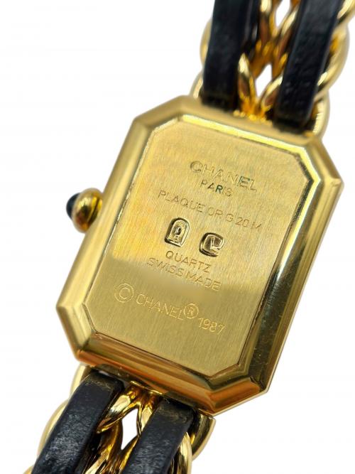 CHANEL（シャネル）CHANEL (シャネル) プルミエールM ブラックダイヤル サイズ:M/26mm/15cmの古着・服飾アイテム