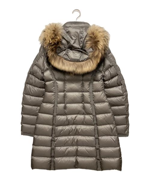 MONCLER（モンクレール）MONCLER (モンクレール) HERMIFUR/ダウンコート グレー サイズ:1の古着・服飾アイテム
