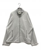 MIU MIUミュウミュウ）の古着「Logo Embroidery Zip Up Blouson(ロゴエンブロイダリージップアップスウェット)」｜グレー