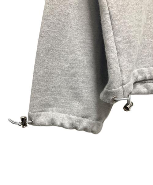 MIU MIU（ミュウミュウ）MIU MIU (ミュウミュウ) Logo Embroidery Zip Up Blouson(ロゴエンブロイダリージップアップスウェット) グレー サイズ:Sの古着・服飾アイテム