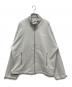 MIU MIU（ミュウミュウ）の古着「Logo Embroidery Zip Up Blouson(ロゴエンブロイダリージップアップスウェット)」｜グレー