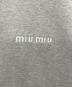中古・古着 MIU MIU (ミュウミュウ) Logo Embroidery Zip Up Blouson(ロゴエンブロイダリージップアップスウェット) グレー サイズ:S：180000円