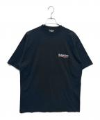 BALENCIAGAバレンシアガ）の古着「キャンペーンロゴTシャツ/バレンシアガ BALENCIAGA ポリティカルキャンペーン POLITICAL CAMP」｜ブラック
