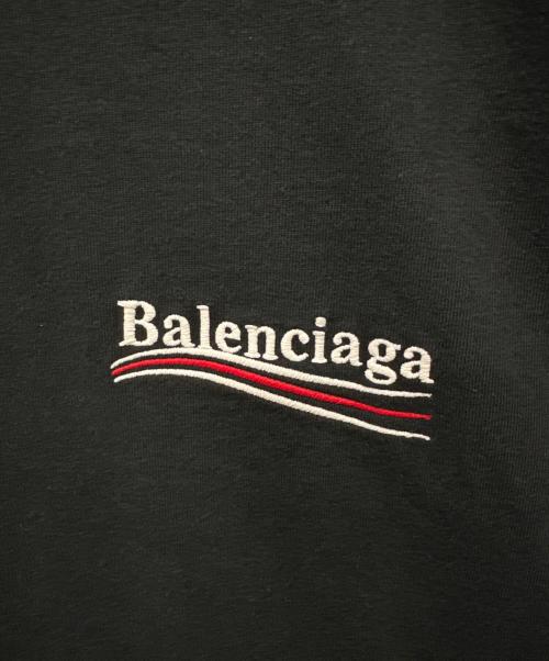 BALENCIAGA（バレンシアガ）BALENCIAGA (バレンシアガ) キャンペーンロゴTシャツ/バレンシアガ BALENCIAGA ポリティカルキャンペーン POLITICAL CAMP ブラック サイズ:XSの古着・服飾アイテム