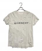 GIVENCHYジバンシィ）の古着「デストロイ加工Tシャツ」｜ホワイト